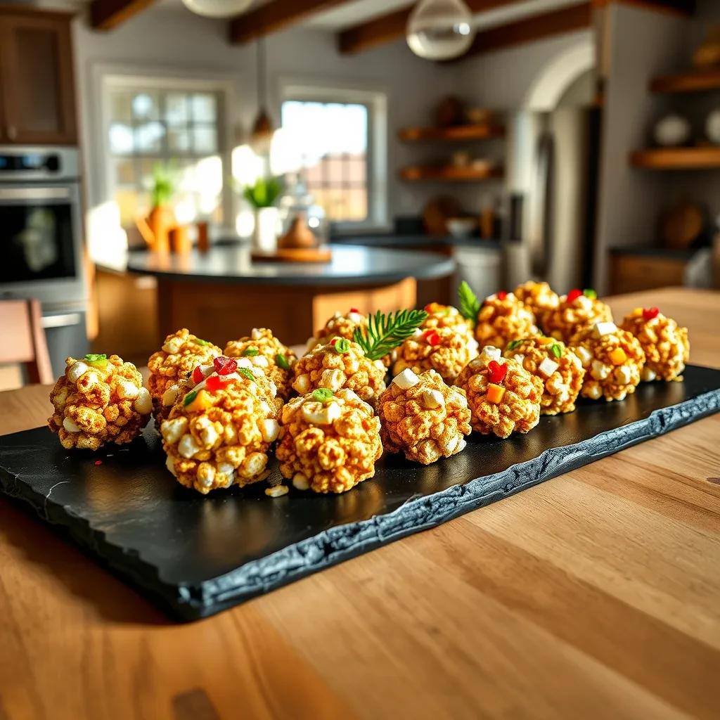 Caramel Popcorn Treats recipe