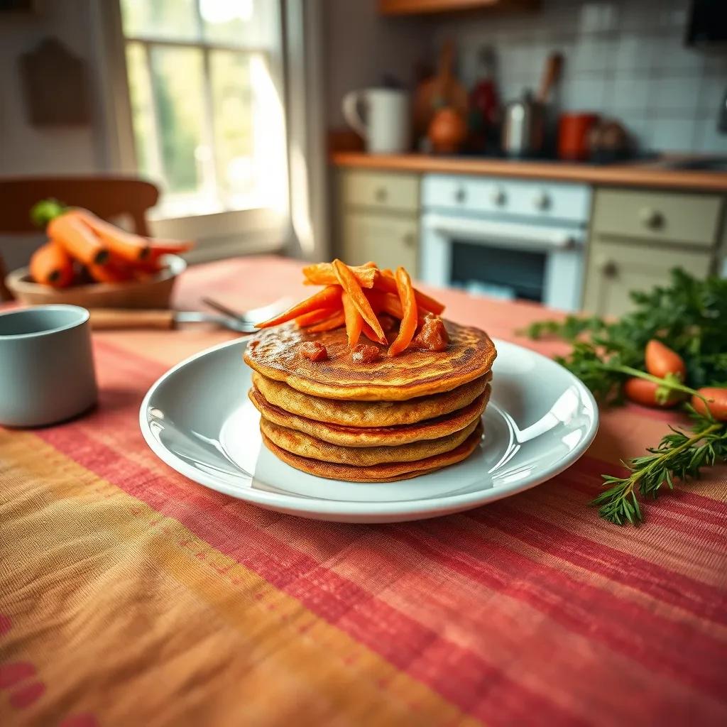 Carrot Pancake Stack recipe