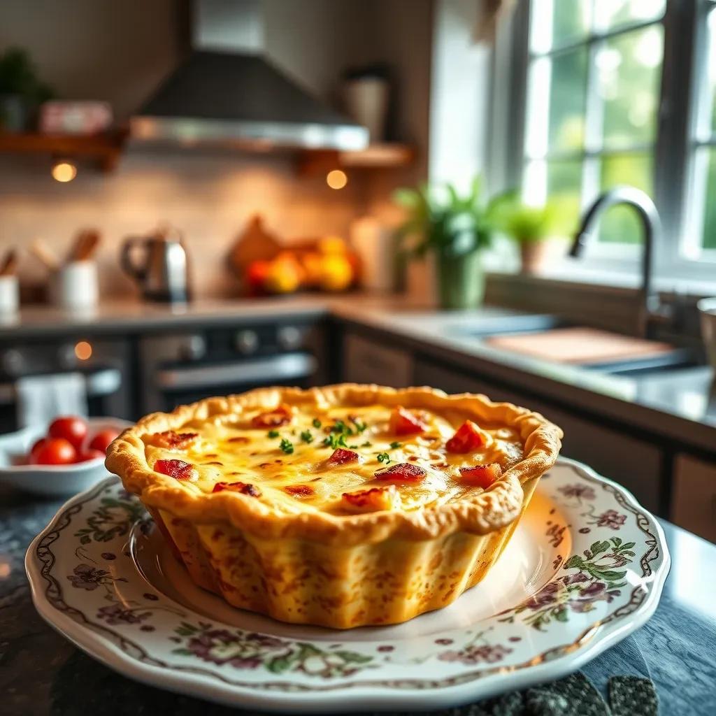 Cheesy Ham Slab Pie recipe