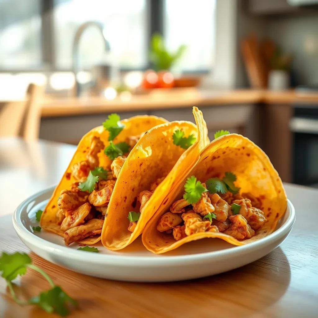 Wonton Chicken Tacos recipe