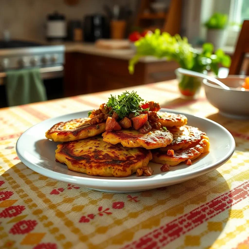 Chorizo Potato Latkes recipe