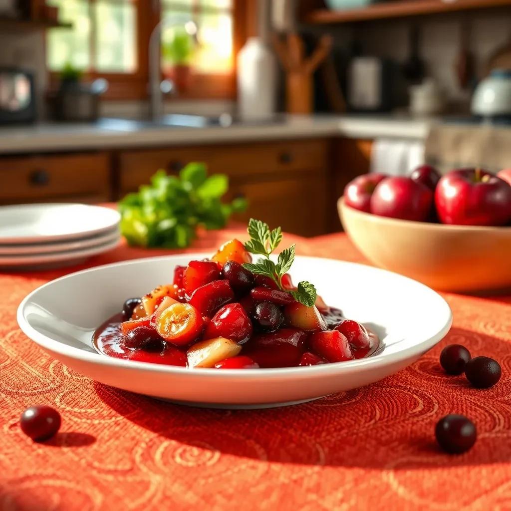 Cranberry Apple Sauce recipe