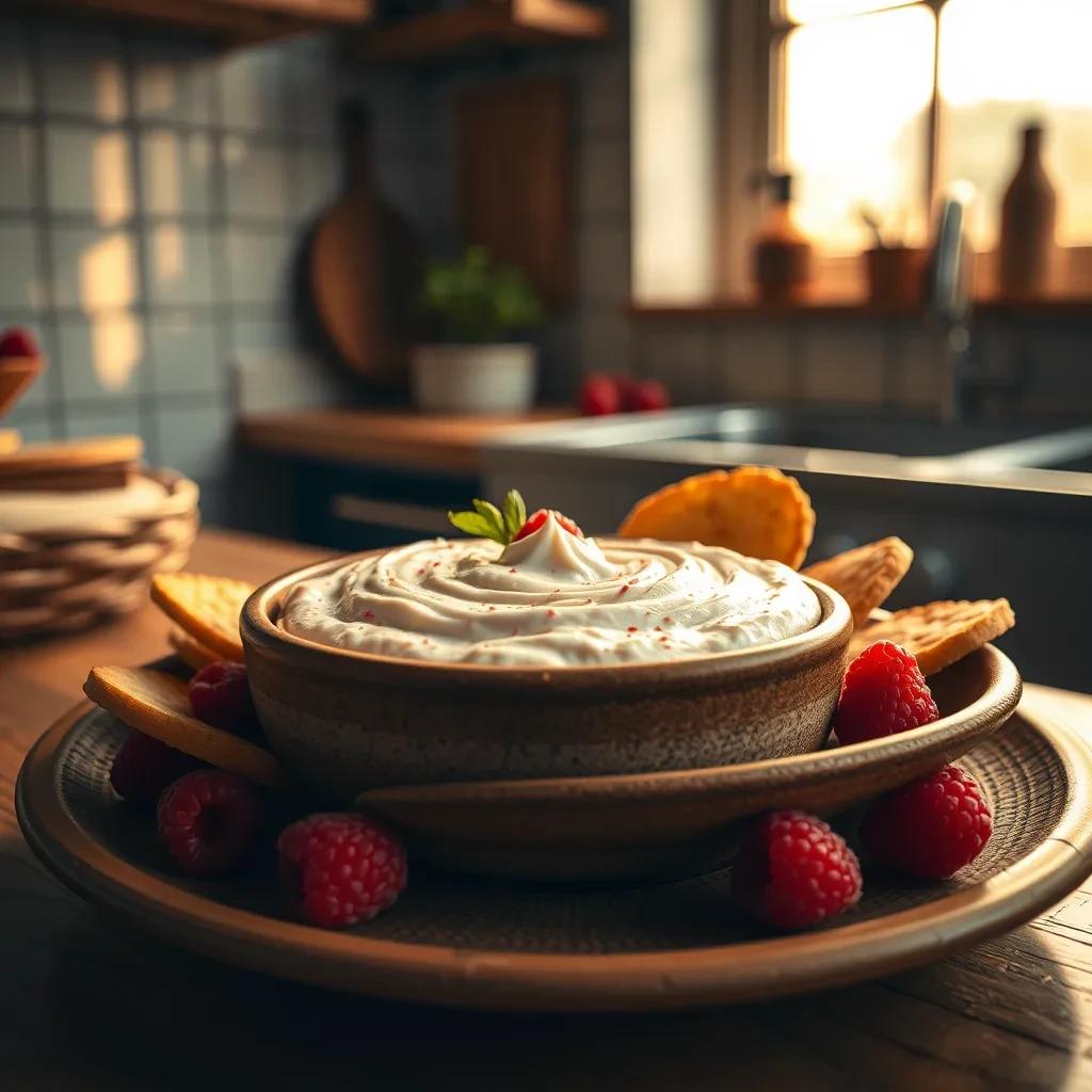 Creamy Raspberry Dip recipe