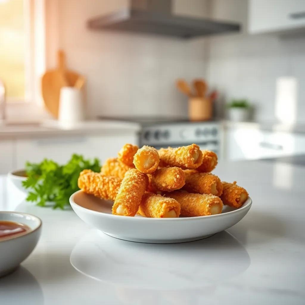 Crispy Cheese Sticks recipe