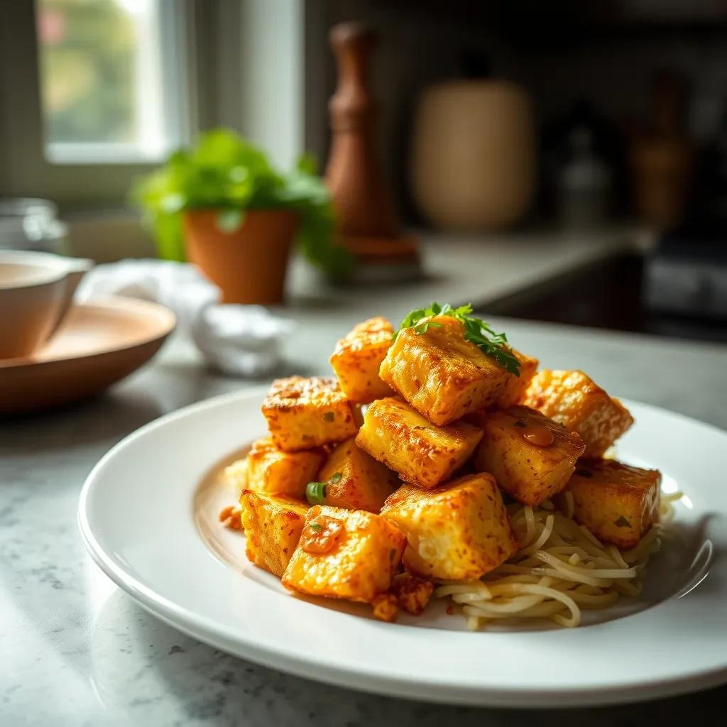 Crispy Egg-Fried Tofu recipe