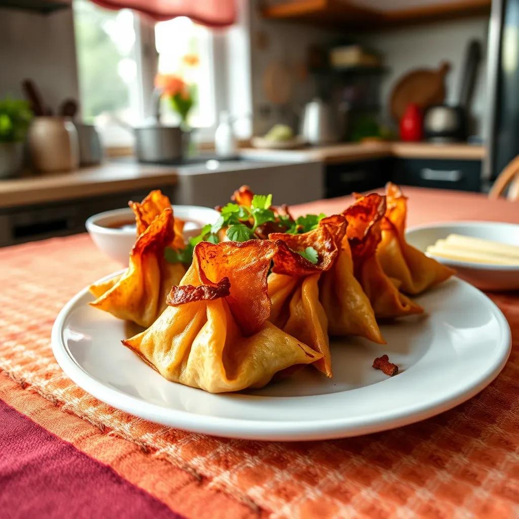 Crispy Pork Wontons Delight recipe