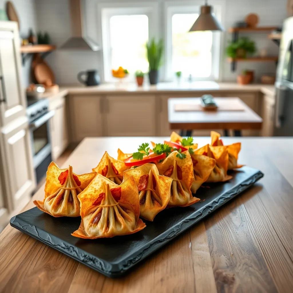 Crispy Pork Wontons Delight recipe