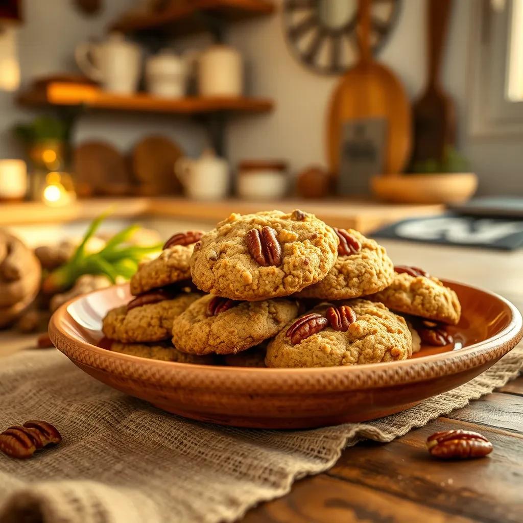 Crispy Pecan Cookies recipe