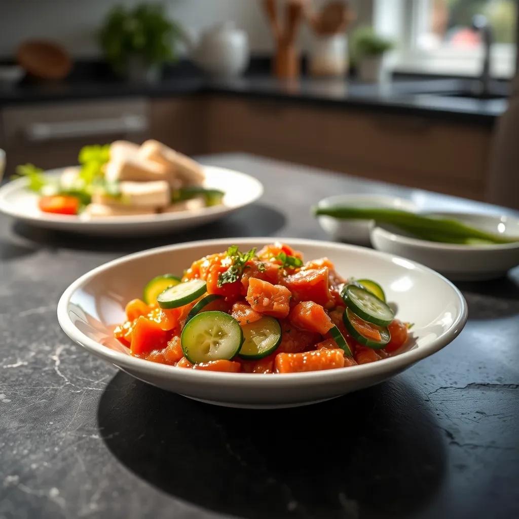 Cucumber Tomato Sauce recipe