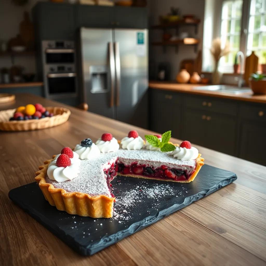 Easy Frozen Berry Pie recipe