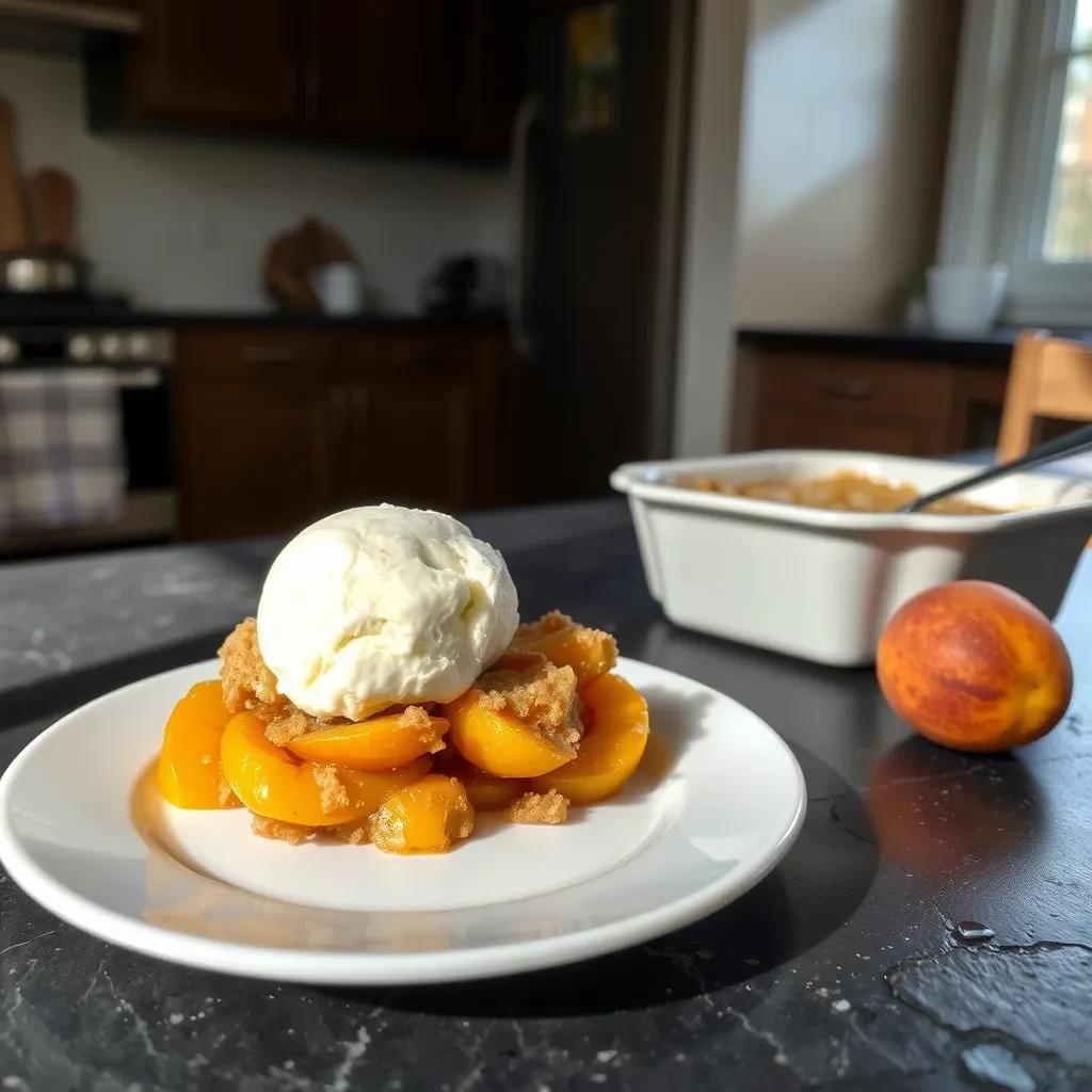 Simple Peach Cobbler recipe