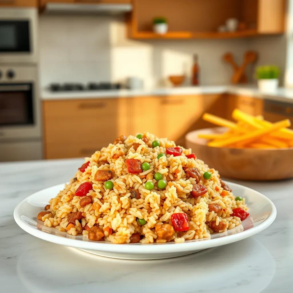 Quick Pork Fried Rice recipe