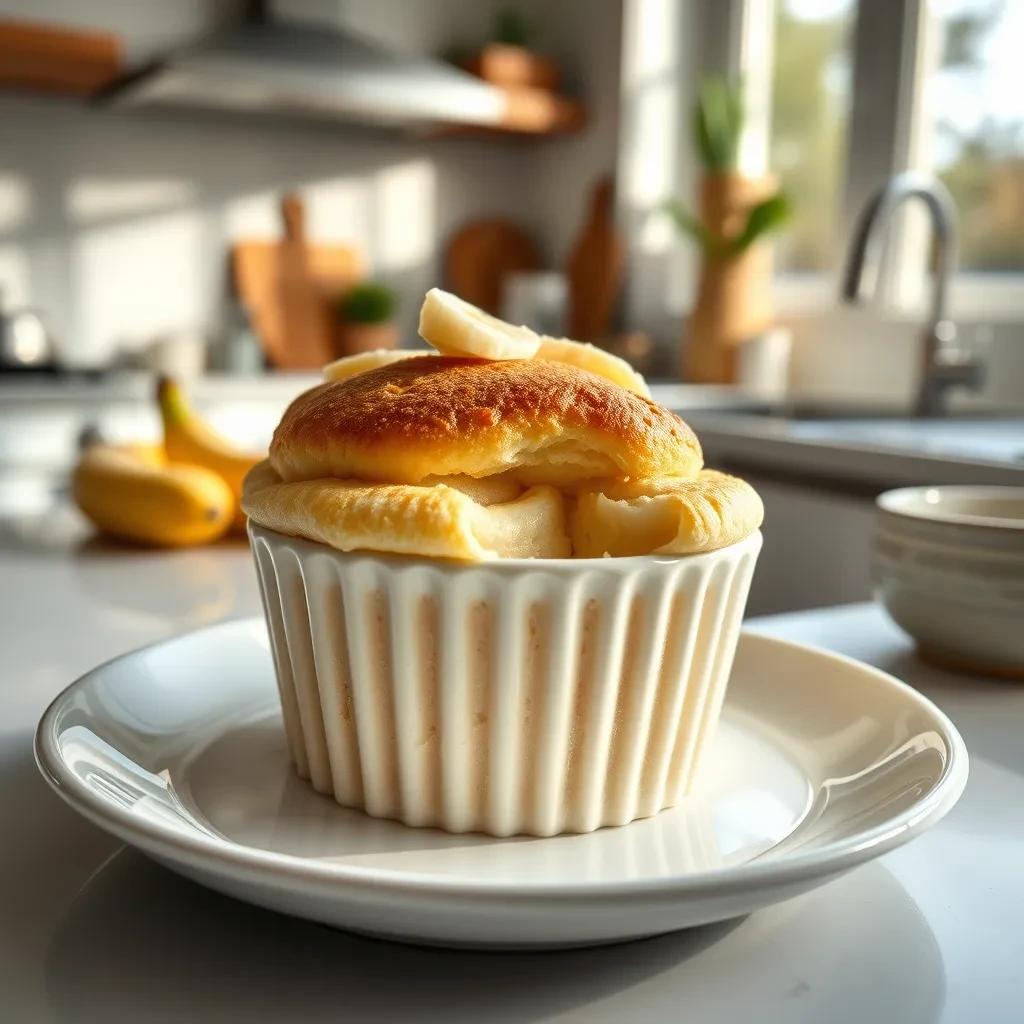 Fluffy Banana Soufflé recipe