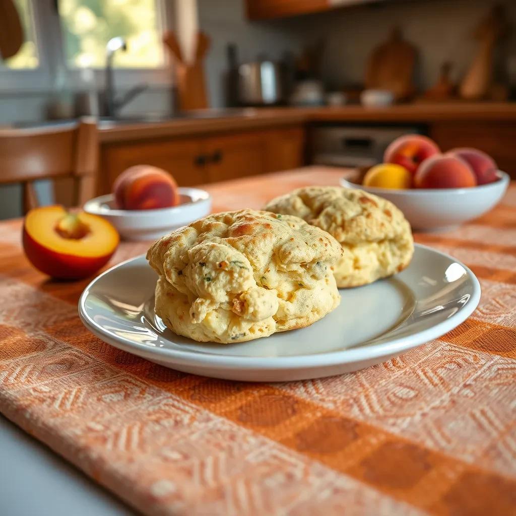 Fresh Peach Scones recipe