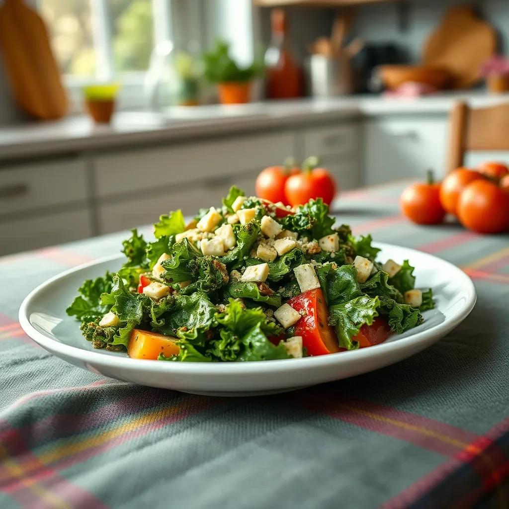 Kale Caesar Salad Bowl recipe