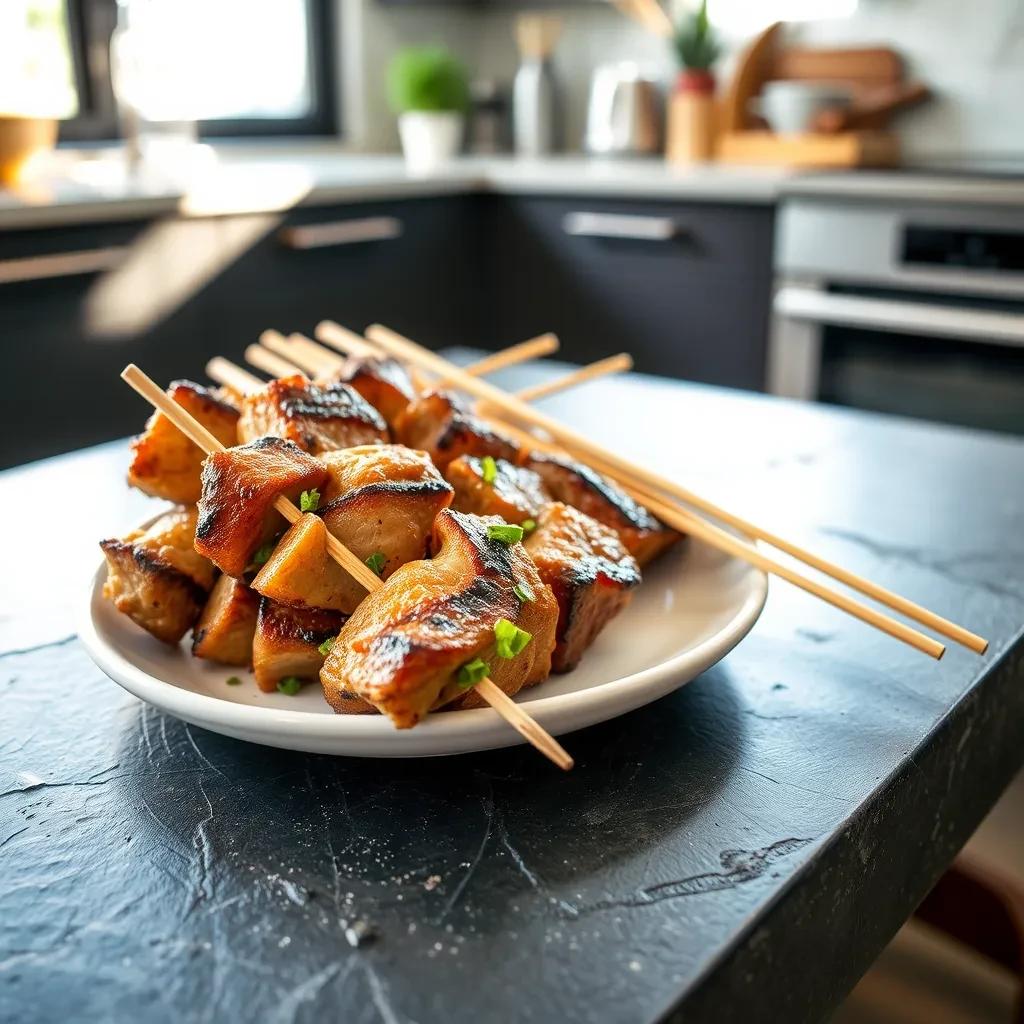 Korean Pork Kebabs recipe