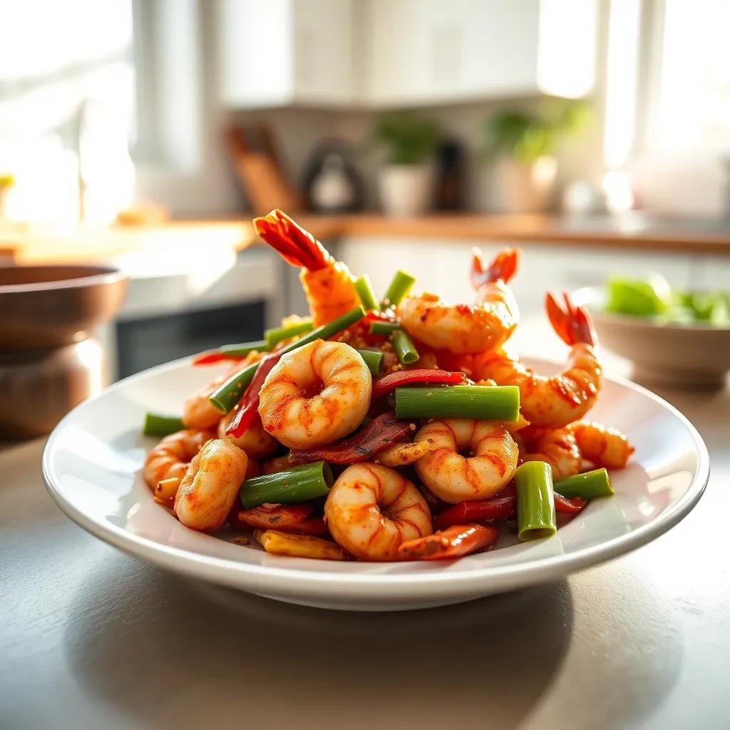 Spicy Kung Pao Shrimp recipe