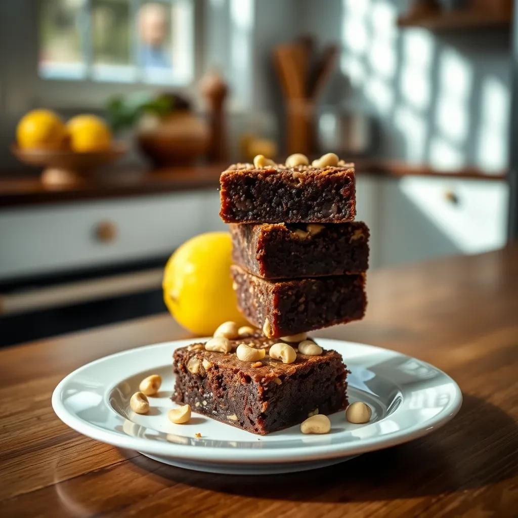 Lemon Cashew Brownies recipe