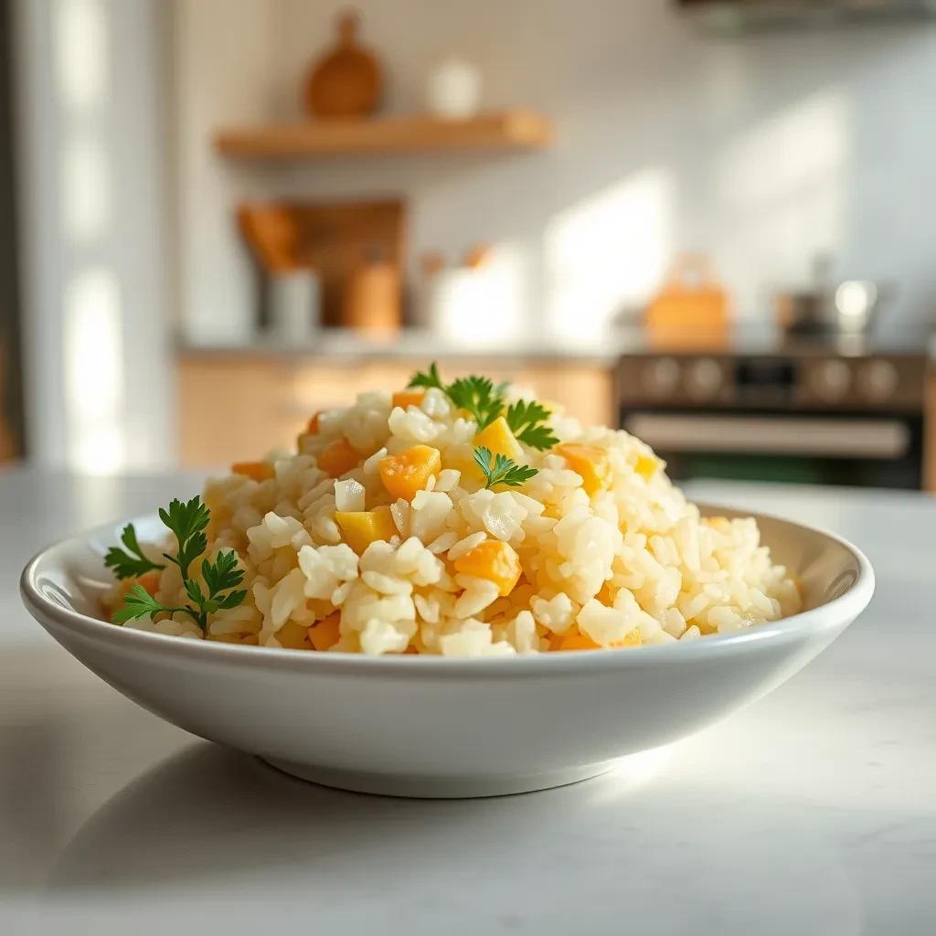 Lemon Rice Soup Delight recipe