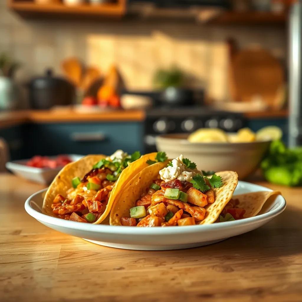 Migas Breakfast Tacos Delight recipe