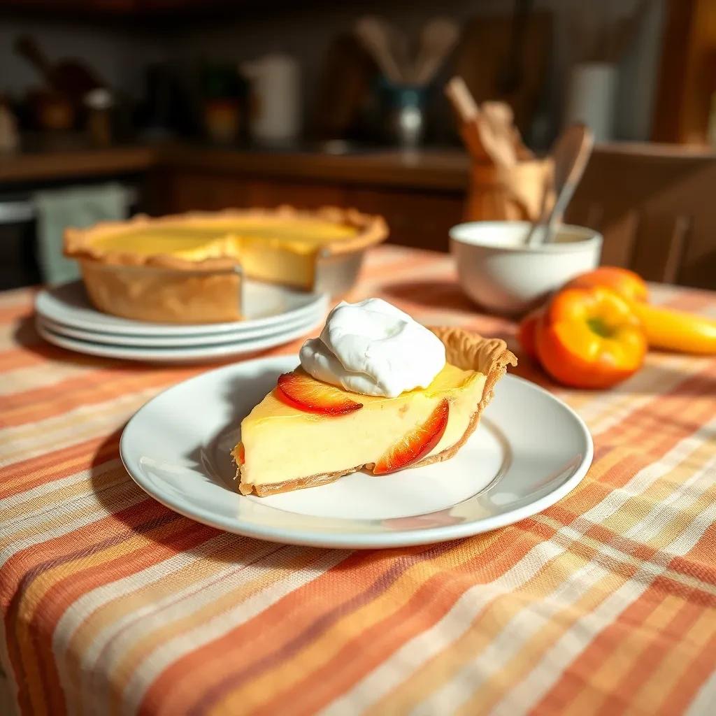 Peach Custard Tart recipe