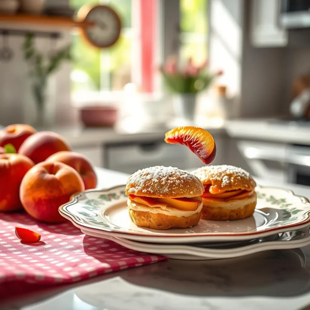 Peach Financier Cakes recipe