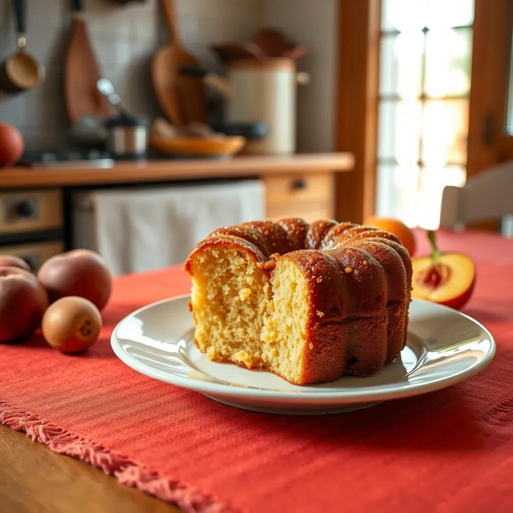 Peach Pound Cake Delight recipe