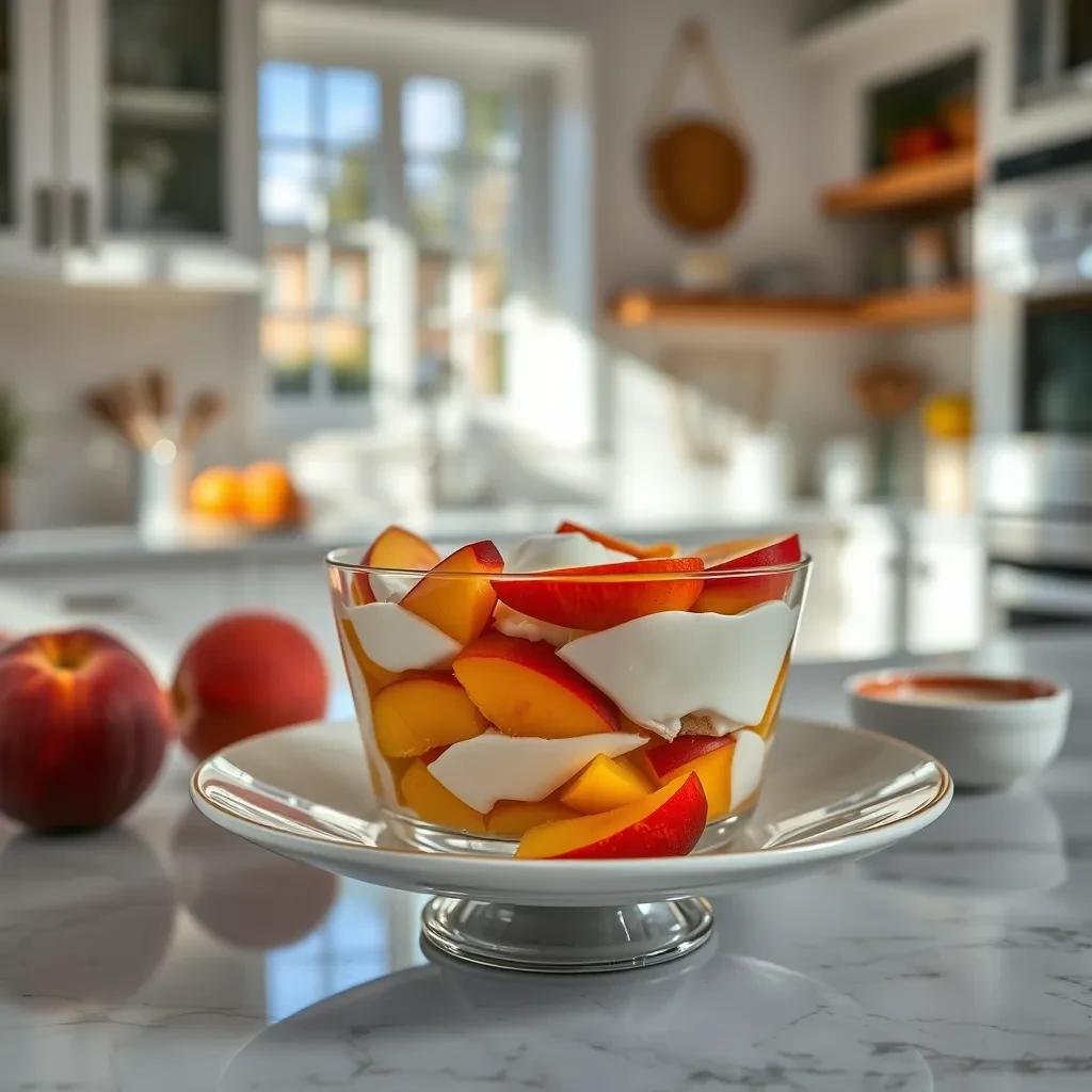 Peach Yogurt Trifle recipe