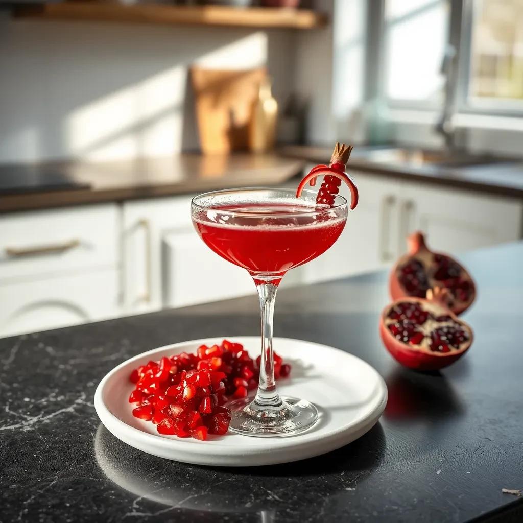 Pomegranate Martini Cocktail recipe