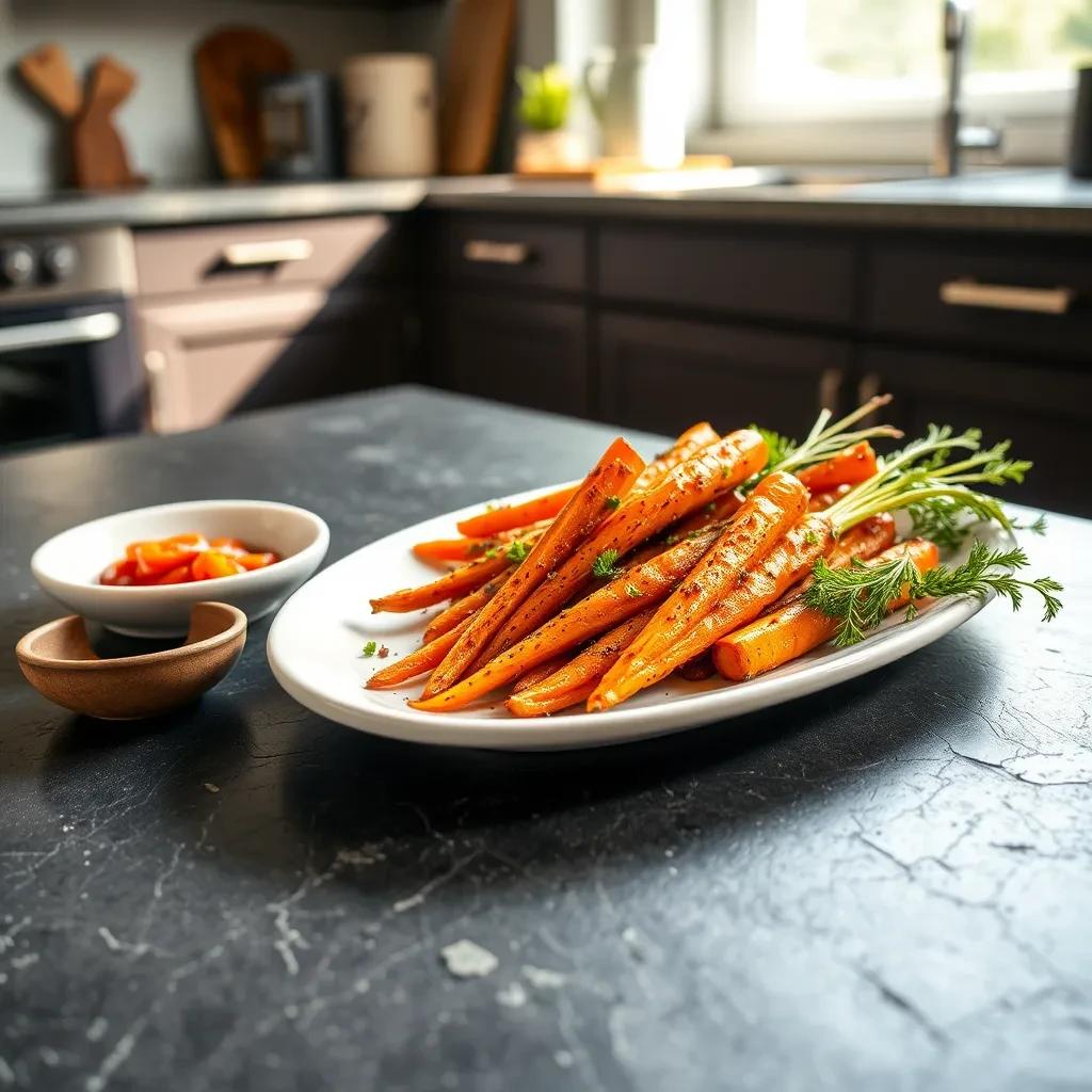 Savory Baked Carrots recipe