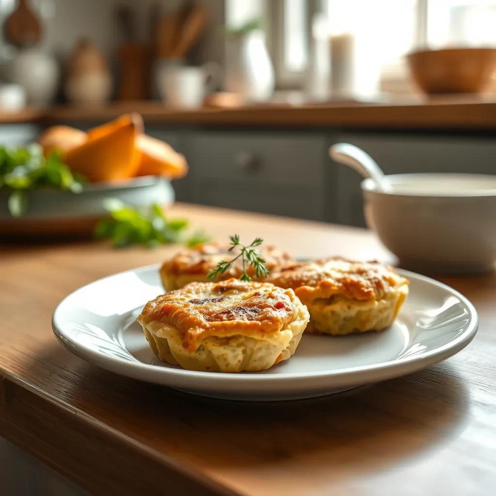 Savory Ham Cake-ettes recipe