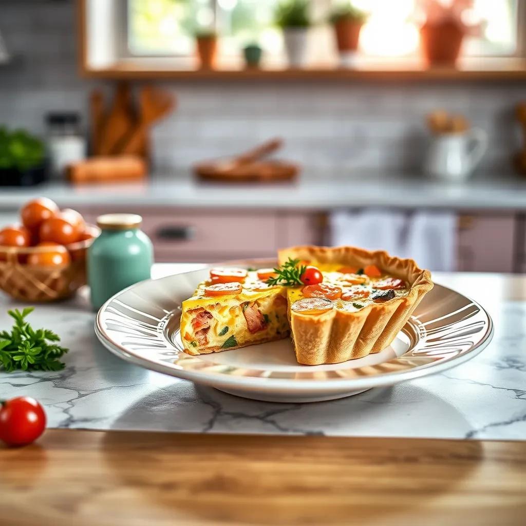 Savory Salmon Quiche recipe