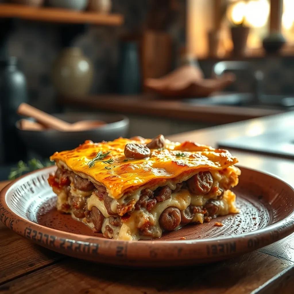 Savory Sausage Strata recipe