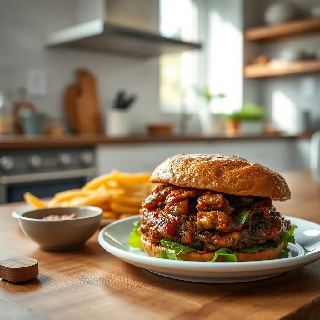 Savory Stewed Burgers recipe