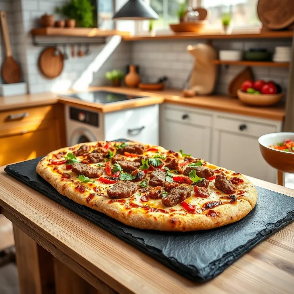 Lamb Pizza with Spices recipe