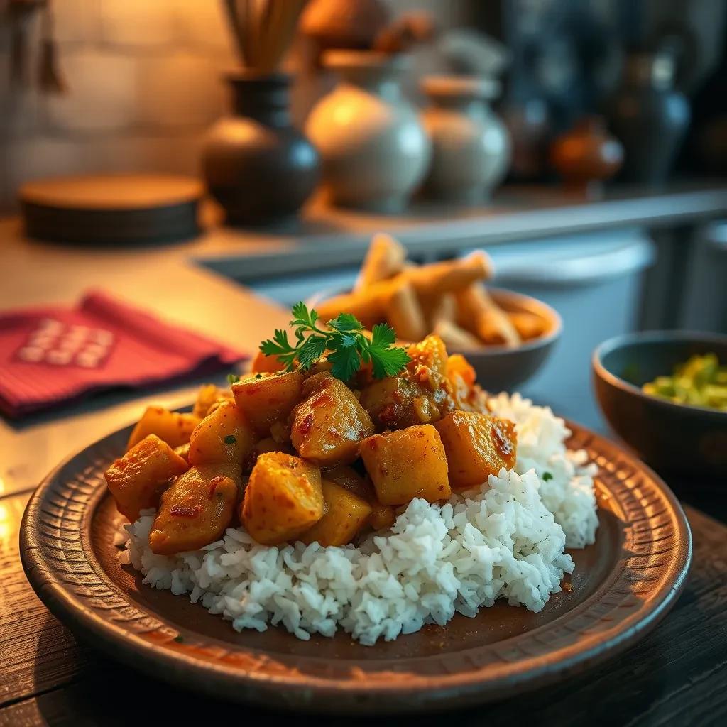 Spiced Potato Curry recipe