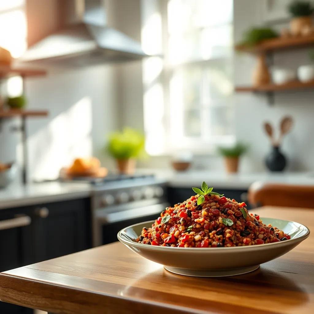 Spiced Red Quinoa recipe