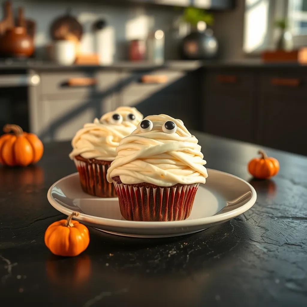 Spooky Mummy Cupcakes recipe