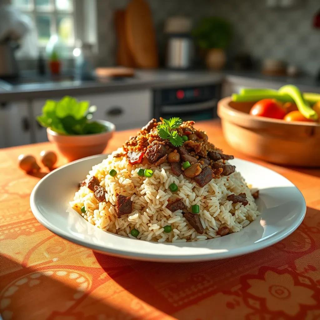 Thai Beef Fried Rice recipe