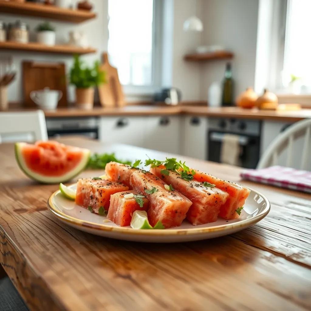 Watermelon Fish Treat recipe