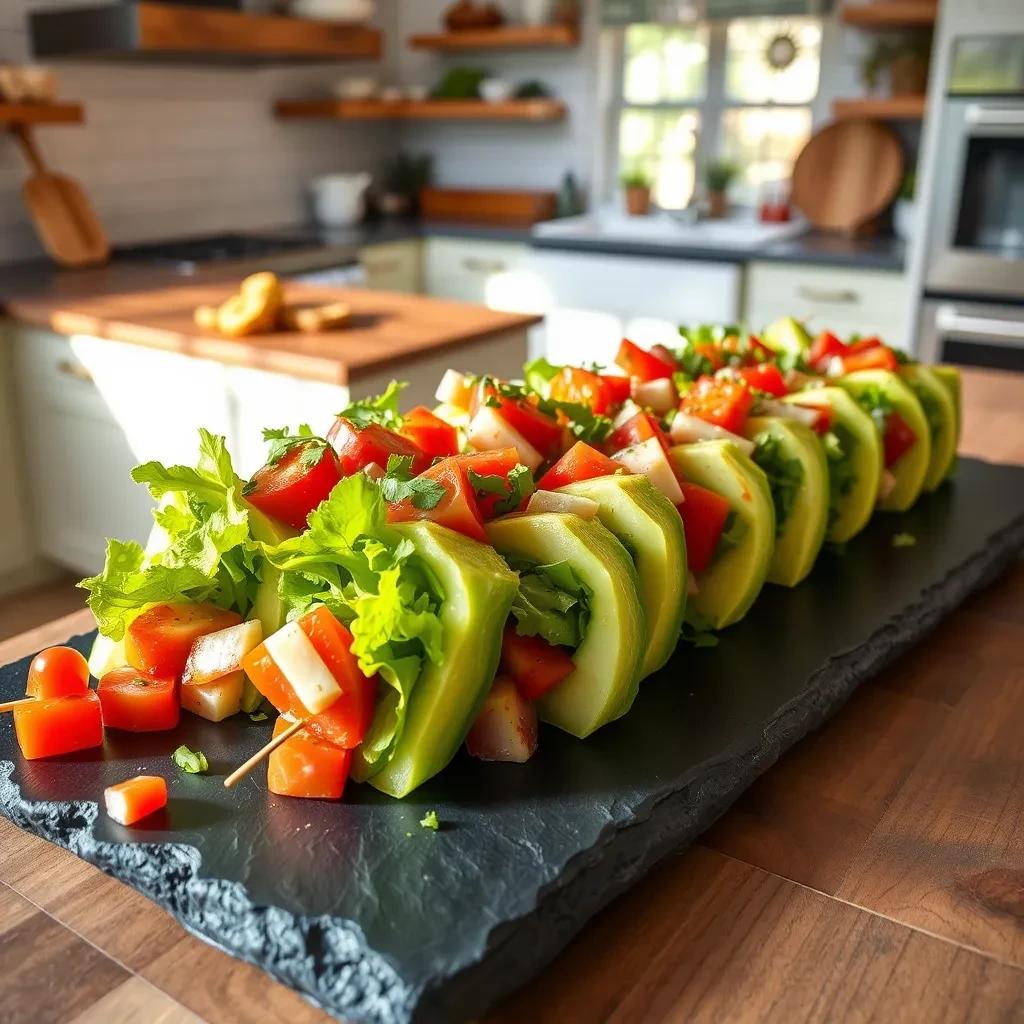 Wedge Salad Skewers recipe