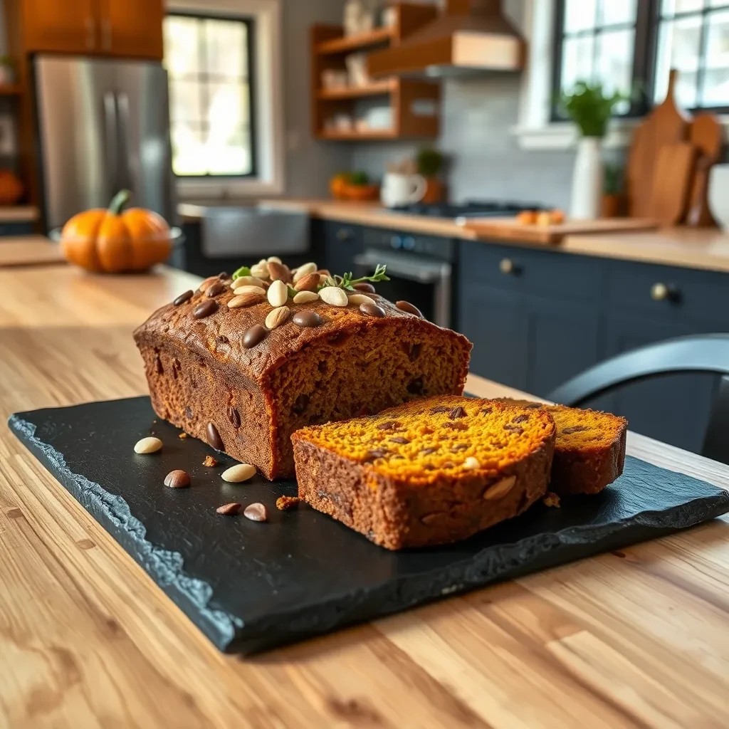 Almond Chocolate Chip Pumpkin Loaf recipe