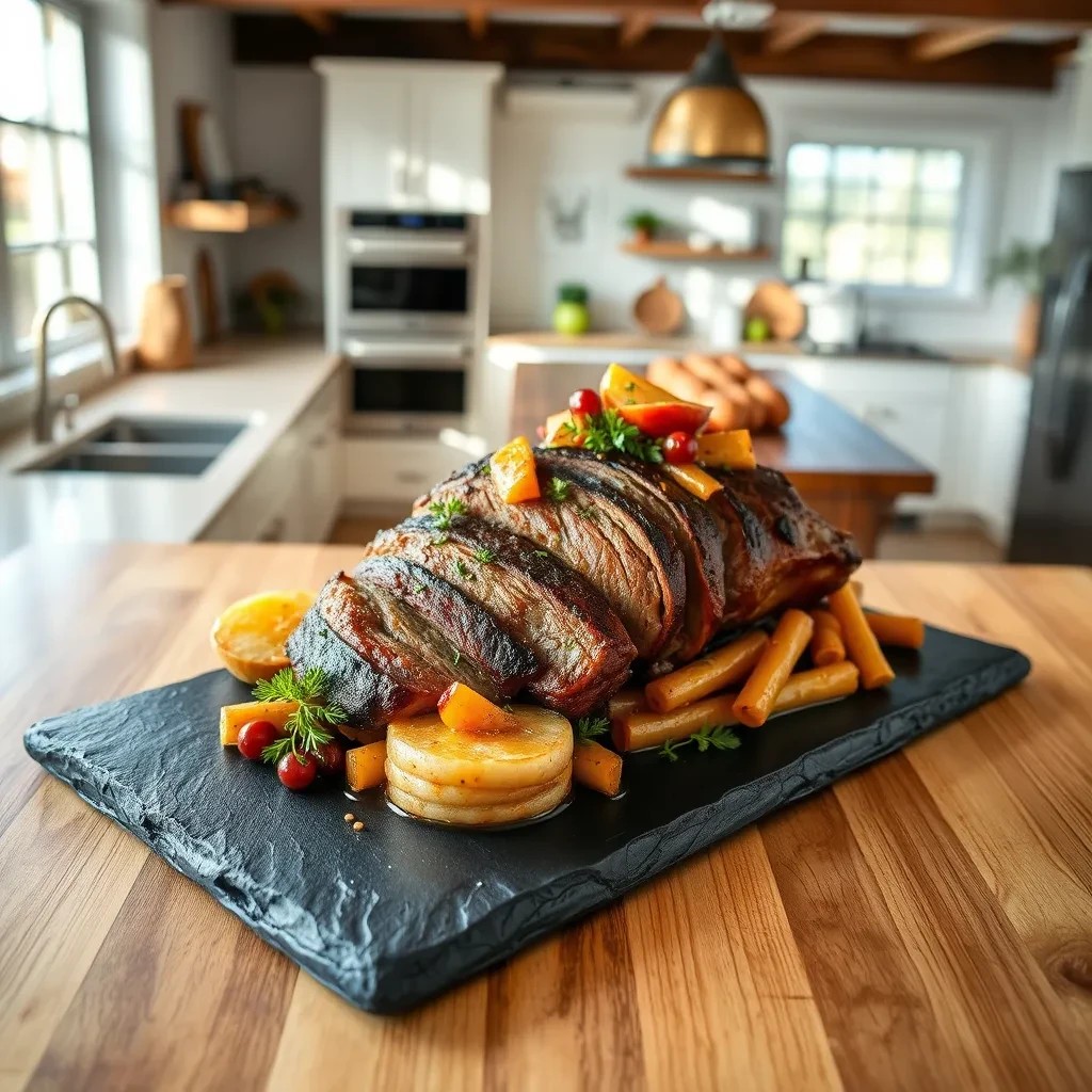 Apple Cider Pepper Pot Roast Dinner recipe