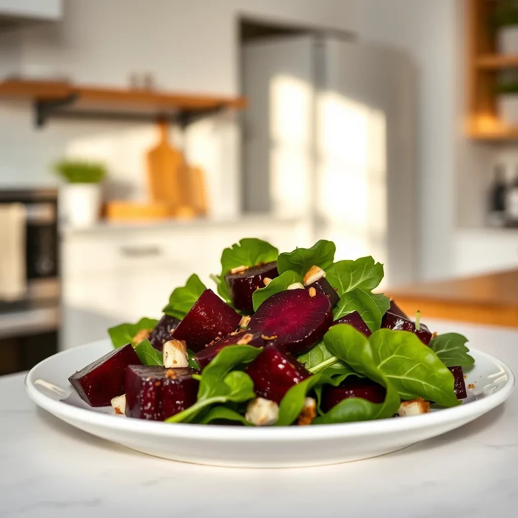 Balsamic Beet and Spinach Salad recipe