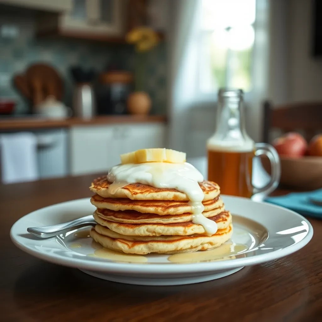 Beer Infused Pancakes recipe