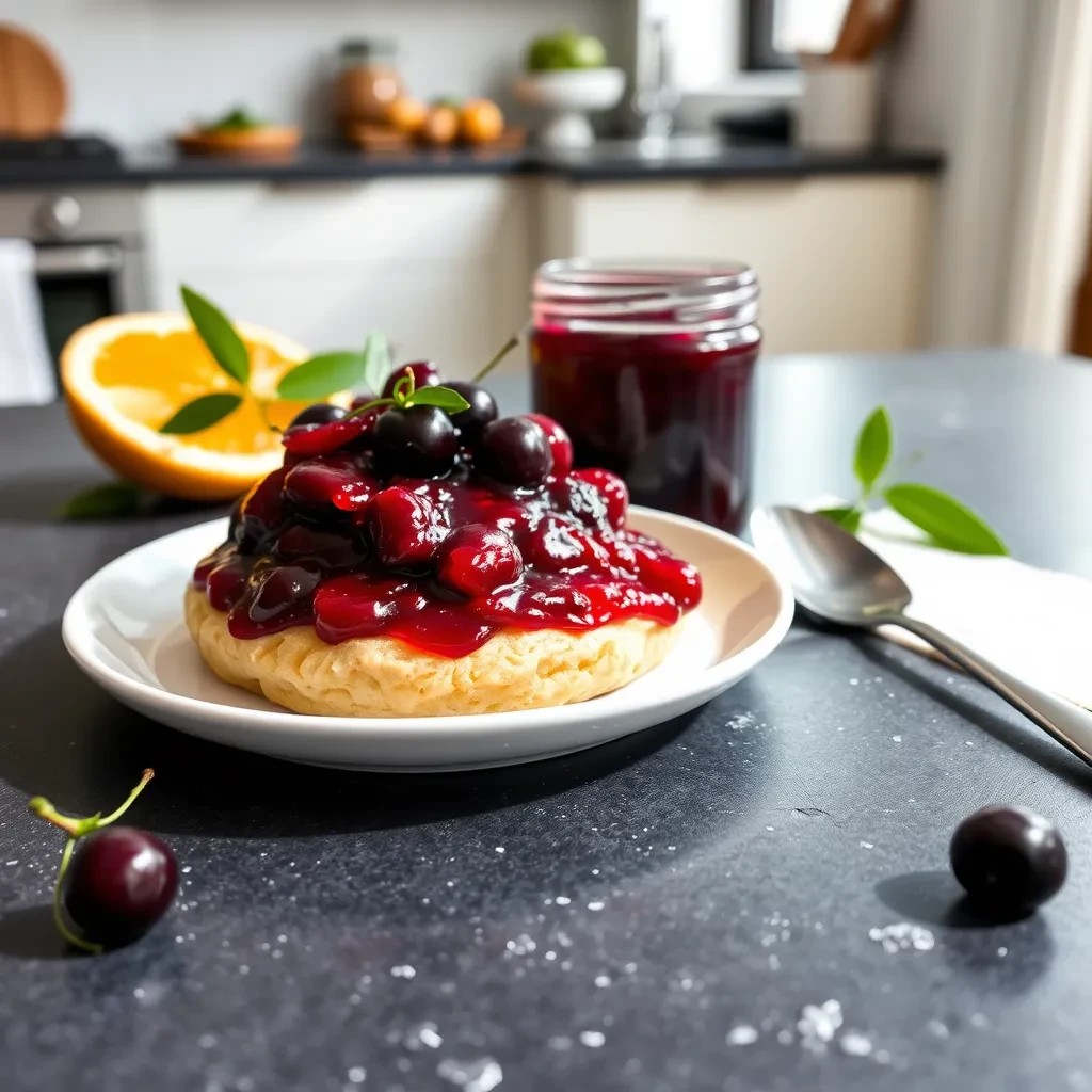 Blue Cherry Mandarin Jam recipe