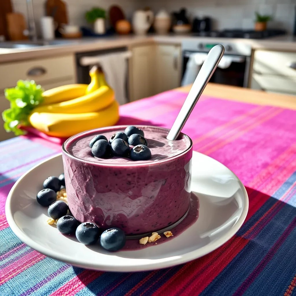 Blueberry Banana Oat Smoothie recipe