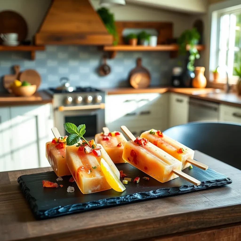 Boozy Mai Tai Popsicles recipe