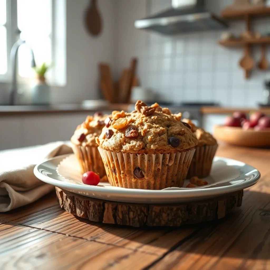 Bran Fruit Muffins recipe