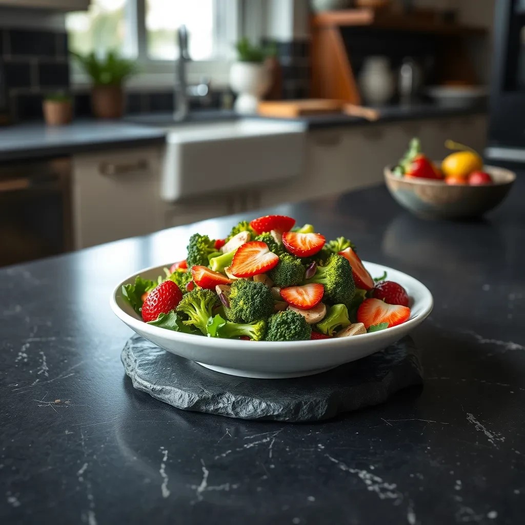 Broccoli Strawberry Salad Delight recipe